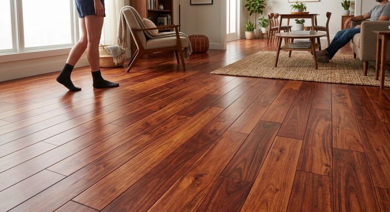 Cherry Floor Installation in East Providence, RI