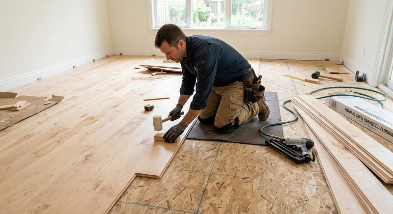 Maple Flooring Installation in Bristol, RI