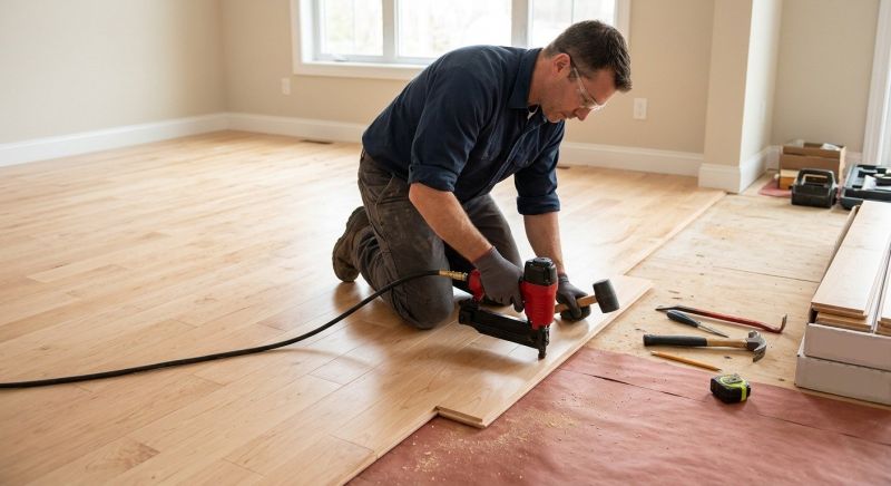 Maple Flooring Installation in Exeter, RI