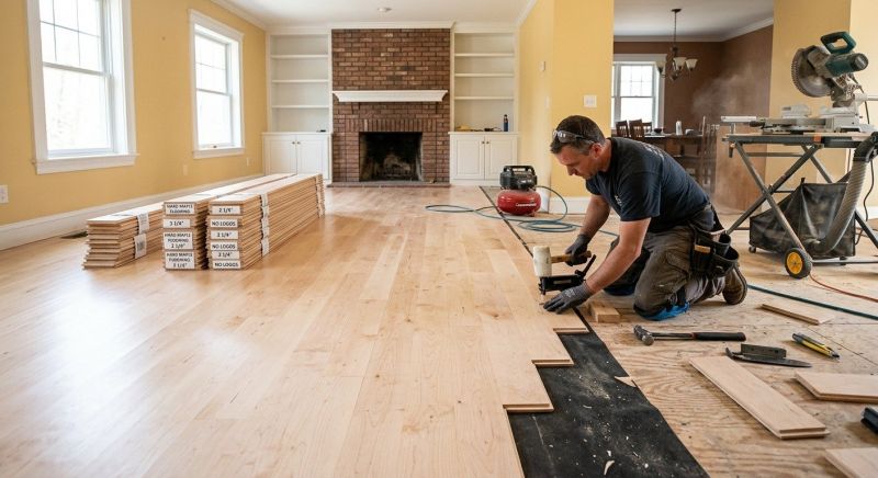 Maple Flooring Installation in Riverside, RI