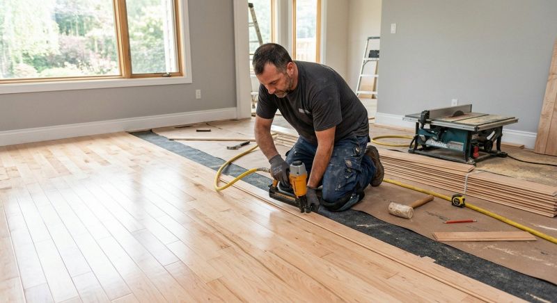 Maple Flooring Installation in Tiverton, RI