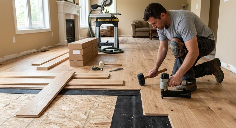 Oak Floor Installation in Attleboro, MA