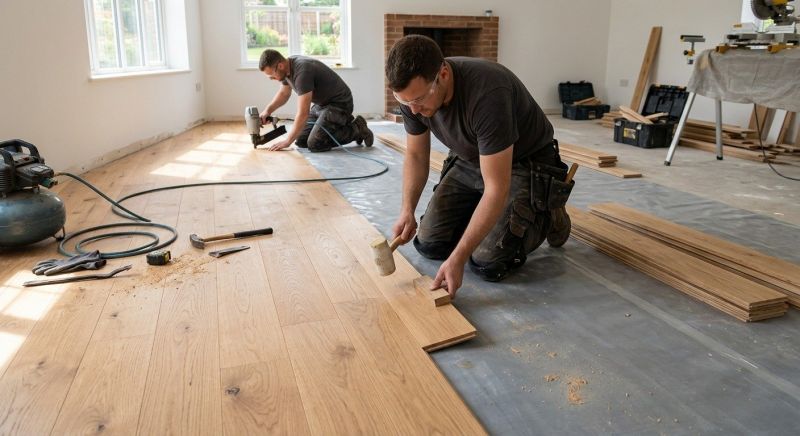 Oak Floor Installation in Chepachet, RI