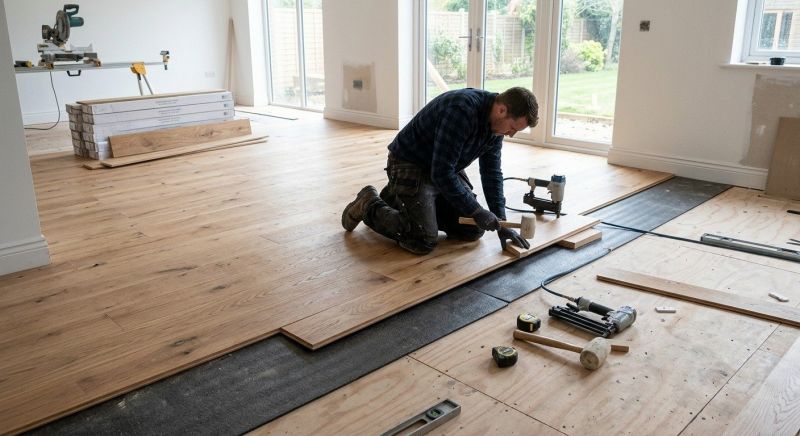 Oak Floor Installation in Pascoag, RI