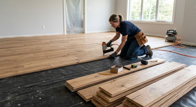 Plank Floor Installation in Cranston, RI