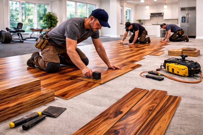 Teak Flooring Installation in Cranston, RI
