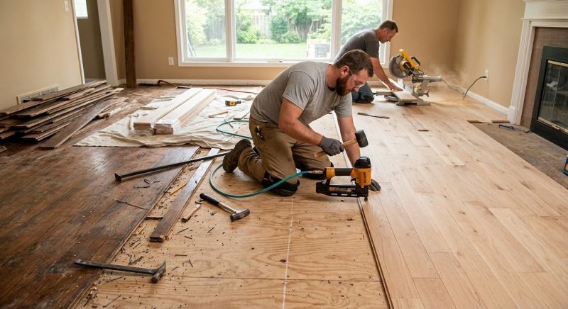 Wood Floor Replacement in Plainfield, CT