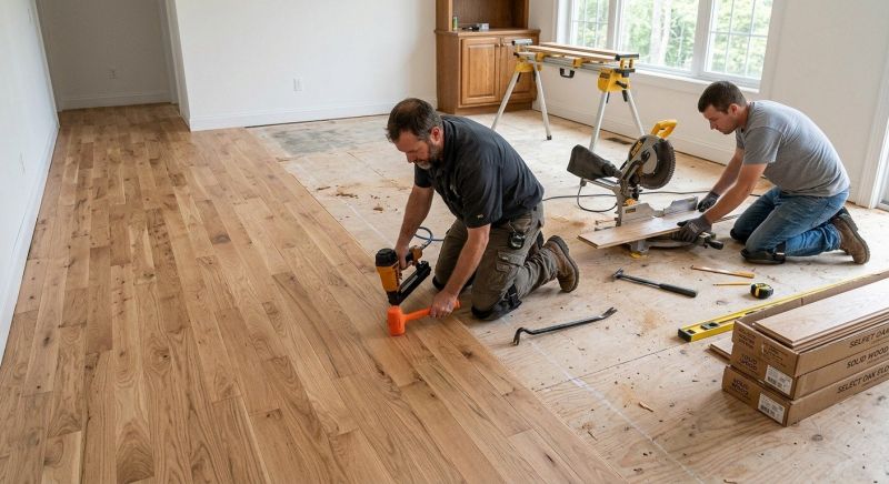 Wood Floor Replacement in Warren, RI